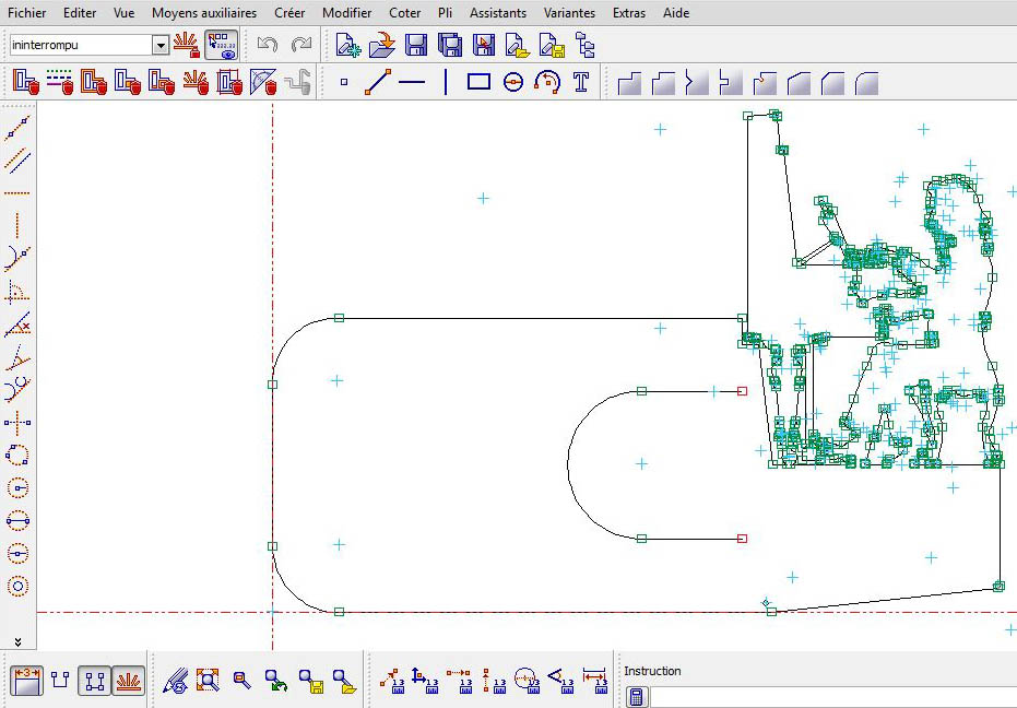 Conception d'un fichier vectoriel sur logiciel de CAD d'un serre-livres